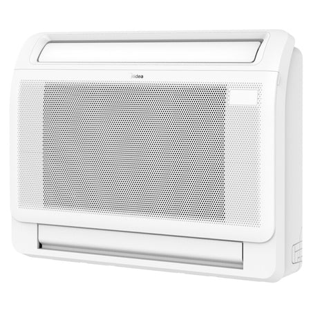 Weisses MIDEA Split Innengeraet in der Seitenansicht mit geschlossenen Luftauslaessen | klimaworld.com