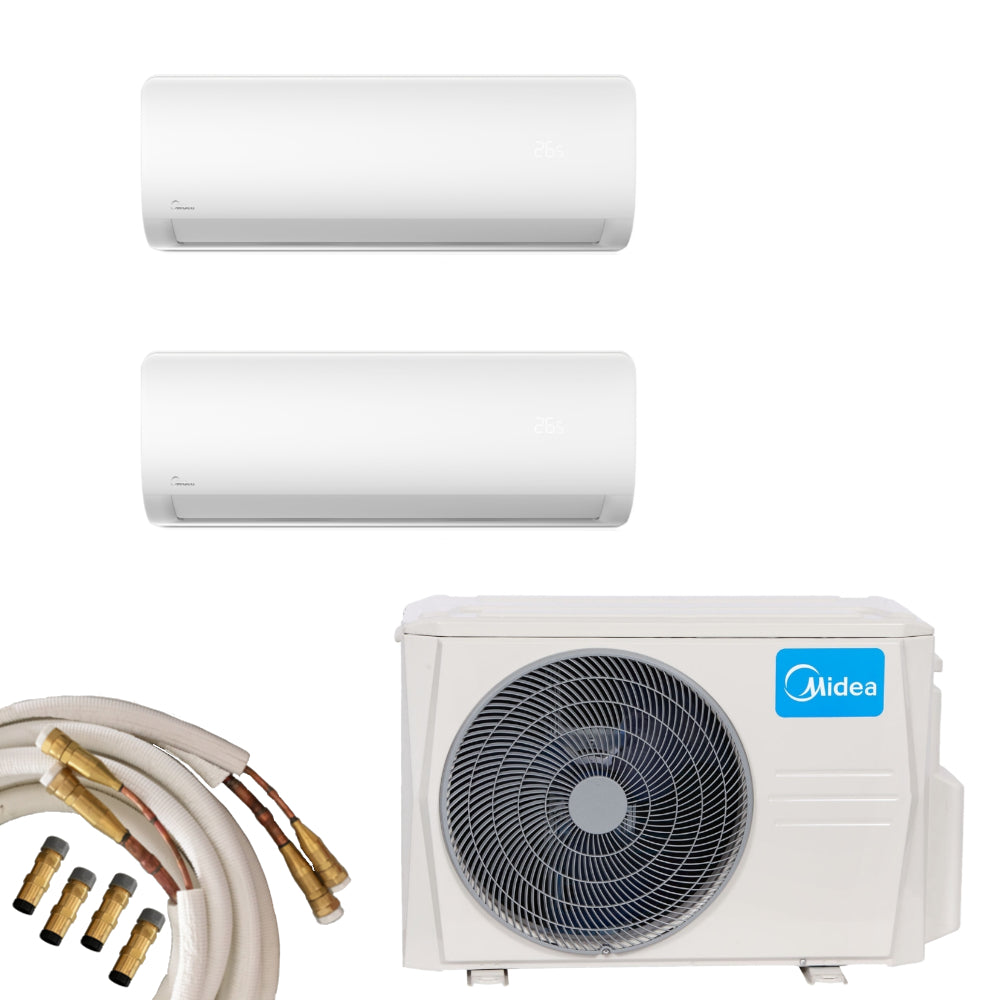 Midea Multisplit Klimaanlage Paket 2x Xtreme Save Pro 2,7kW | 3,5kW | Quick-Connect