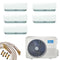 Midea Multisplit Klimaanlage Wandgerät 2x2,8kW 3x3,6kW Quick-Connect