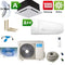 Midea | Multisplit Set | Deckenkassette 2 kW + Wandgerät 3,5 kW