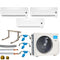 Midea Multisplit Klimaanlagen-Set Wandgeräte | 2,6kW | 3,5kW | 5,3kW