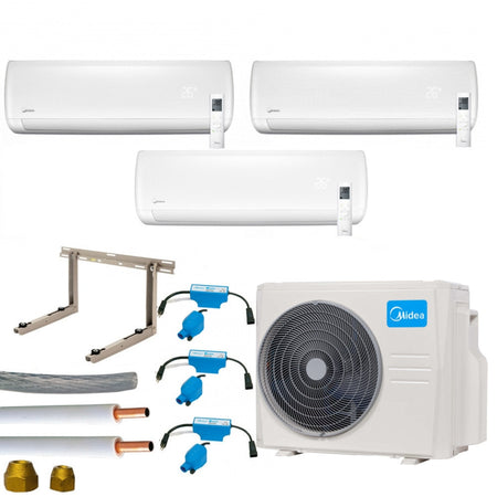 Klimaanlage Komplettset Multisplit Midea Wandgeräte 3x3,5kW