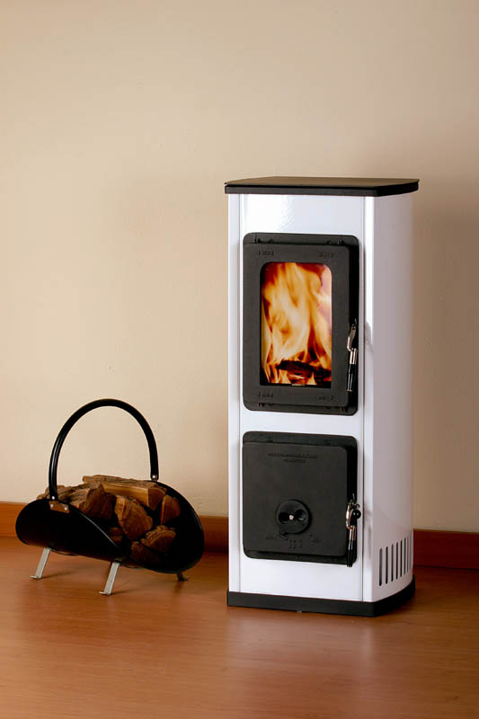 Dauerbrandofen Werkstattofen Thorma Milano II weiß 5kW