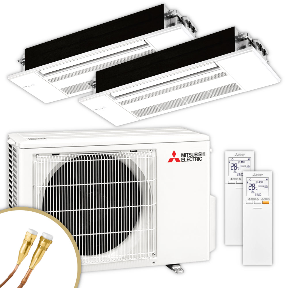 Mitsubishi Multisplit Klimaanlage Decke | MLZ-KP | 2,5 kW + 3,5 kW | Klimaworld.com