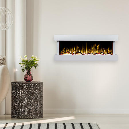 Aflamo Modena Elektrokamin | weiß Ambiente