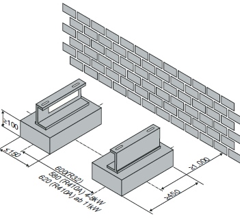 Daikin Montageprofile - HC Feets für Sound Cover -8 dB(A) | 140581