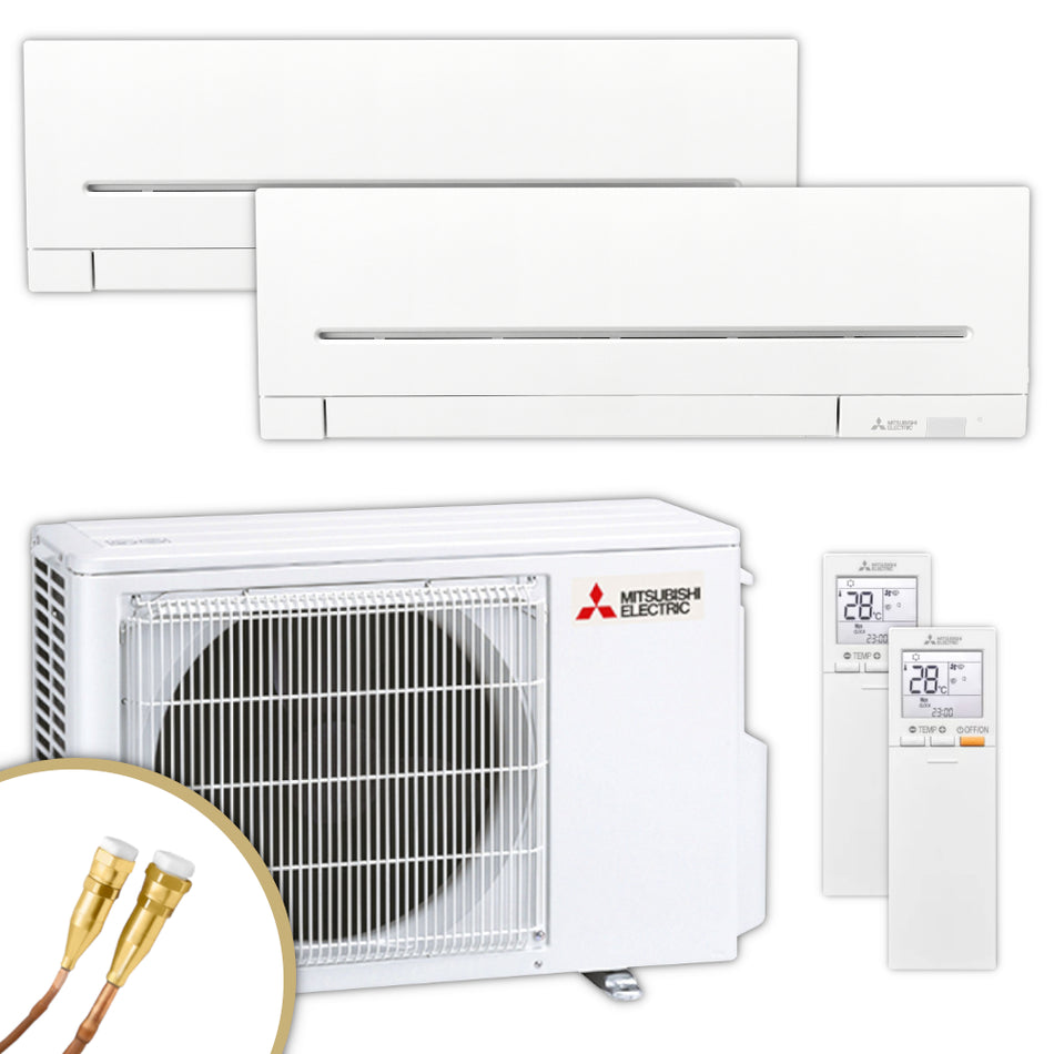 MITSUBISHI | Klima-Set MXZ/MSZ-AP | 2,5 kW + 3,5 kW | Quick-Connect