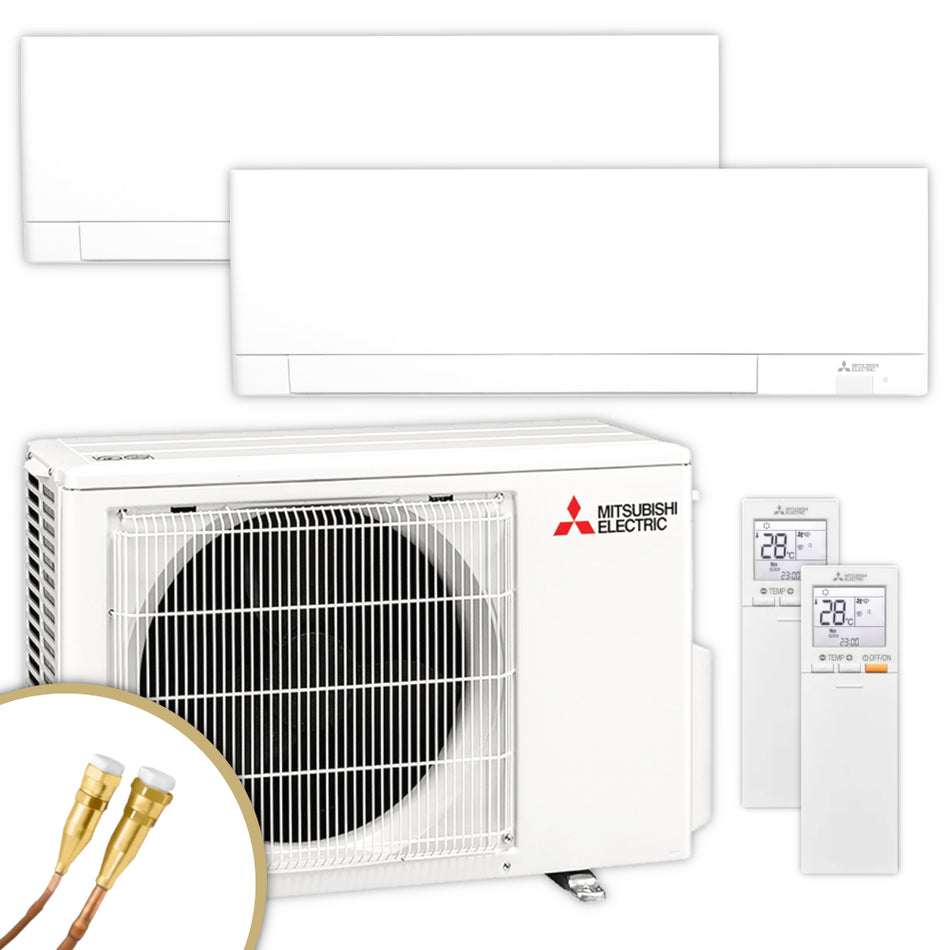 Mitsubishi Multisplit Klimaanlage Set | MSZ-AY | 2,5 kW + 2,5 kW | klimaworld.com