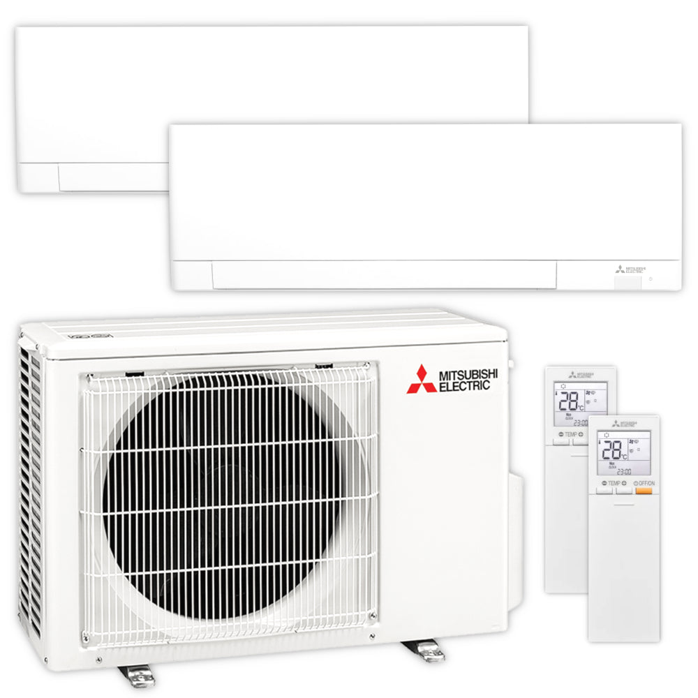 Mitsubishi Multisplit Klimaanlage Set | MSZ-AY | 2,5 kW + 2,5 kW | klimaworld.com