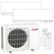 Mitsubishi Multisplit Klimaanlage Set | MSZ-EF | 2,5 kW + 3,5 kW | White