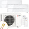 Mitsubishi Multisplit Klimaanlage Set |MSZ-LN | 2x2,5 kW | Natural White | Quick-Connect