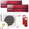 Mitsubishi Multisplit Klimaanlage | MSZ-LN | 2x2,5 kW | Ruby Red | Quick-Connect