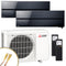 Mitsubishi Multisplit Klimaanlage Set | MSZ-LN | 2x2,5 kW | Onyx Black | Quick-Connect