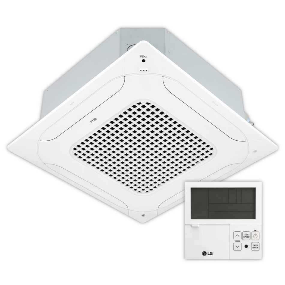 LG Klimaanlage 4-Wege-Deckenkassette CT24F.NB0 + Blende | 6,8 kW
