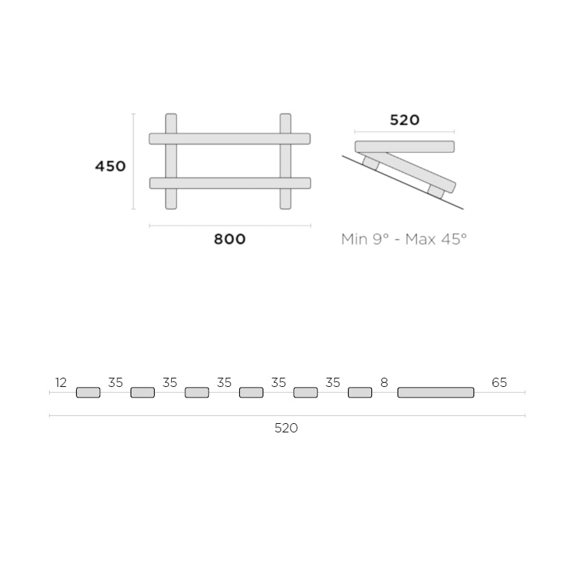 Dachkonsole für Klimaanlagen Inverter Universal Halter Schrägdächer