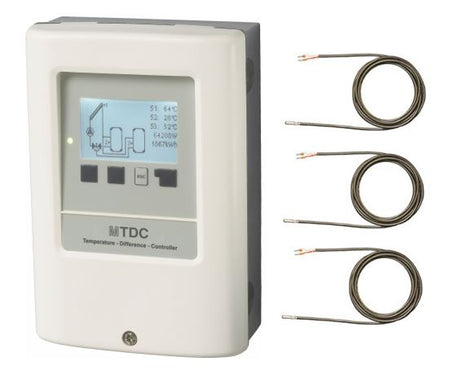 verbaute Solarreglung MTDC mit 3 Fühlern