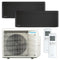 DAIKIN Multisplit Klimaanlage Stylish| schwarz | 2,0 kW + 3,4 kW