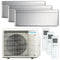 DAIKIN Multisplit Klimaanlage Set | Stylish C-Serie | silber | 3x 2,5 kW