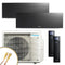 DAIKIN Multisplit Klimaanlage |  Emura 3 | schwarz | 2x2 kW Quick Connect