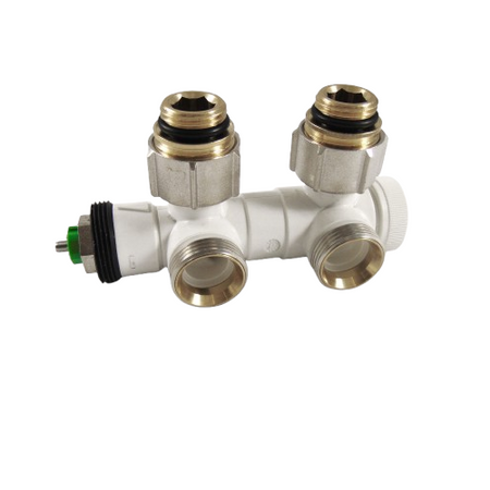 HM Heizkoerper Multiblock Eck | mit Thermostateinsatz links | www.klimaworld.com