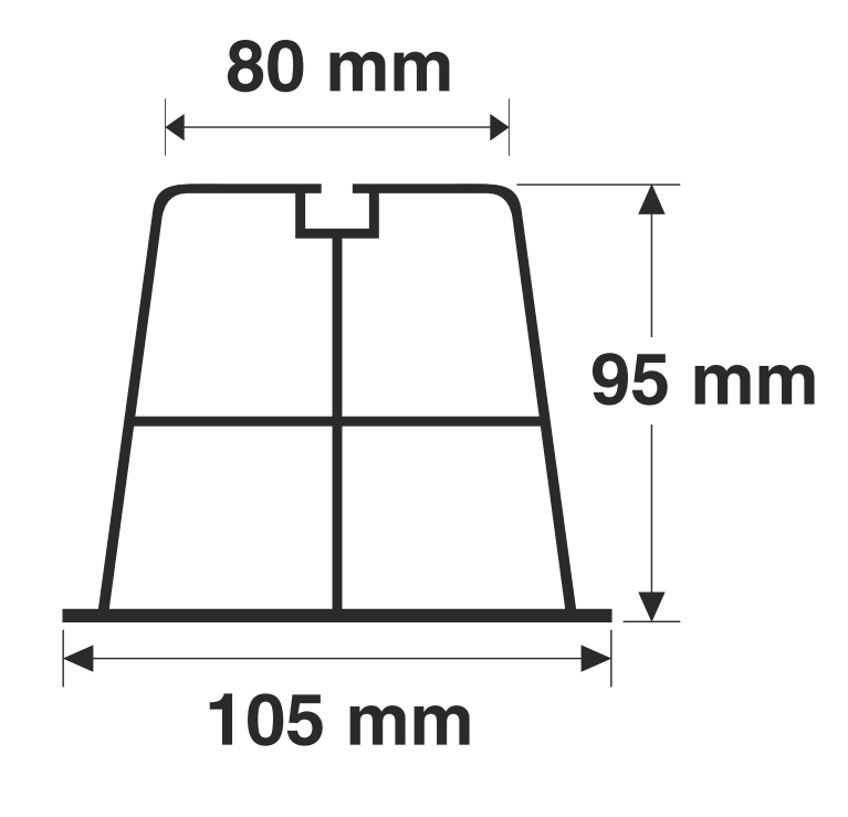 Bodenkonsole Maße Querschnitt