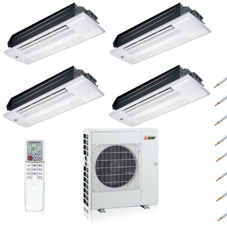 Mitsubishi Klimaanlage 4x Deckenkassette + Kältemittelleitung Optional