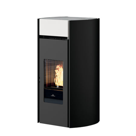 Edilkamin Pelletofen Myrna Plus Keramik weiß