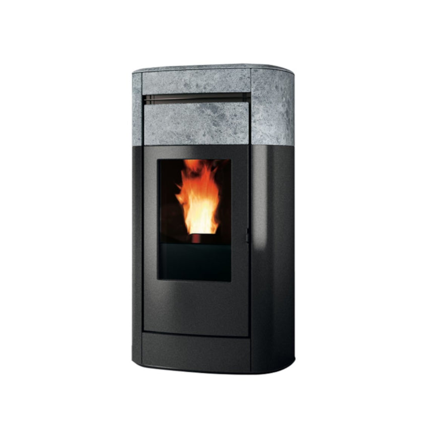 Edilkamin Vyda Air Tight Stahl, Zierleiste Naturstein