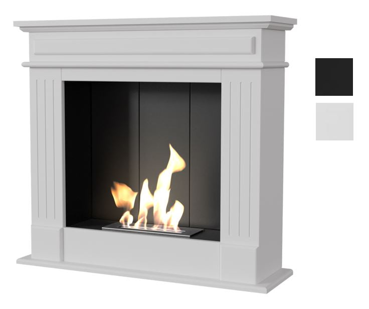 Kratki Biokamin November P inkl. MDF-Verkleidung in weiß oder schwarz ➔ Klimaworld