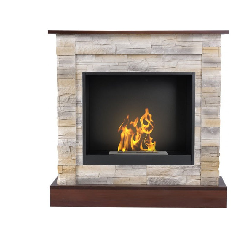 Aflamo Bio-Kamin | Vigo Stone mit Einsatz Bio 60