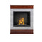 Aflamo Bio-Kamin | Smart Stone mit Einsatz Bio 40 | beton/walnuss