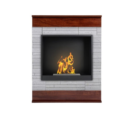 Aflamo Bio-Kamin | Smart Stone mit Einsatz Bio 40