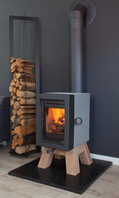 OAK Betonverkleidung grau mit Holzfuss