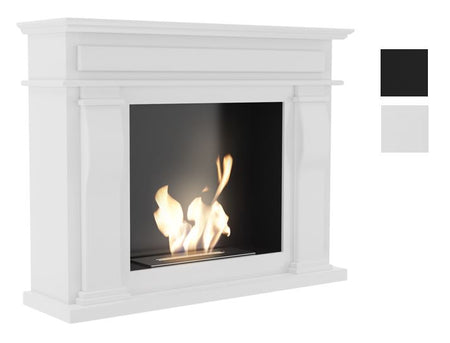 Kratki Biokamin October inkl. MDF-Verkleidung in weiß oder schwarz ➔ Klimaworld
