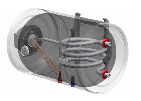 ThermoFlux Warmwasserbereiter OF/T 80 SX SC.EL. 5/A  Querschnitt | klimaworld.com