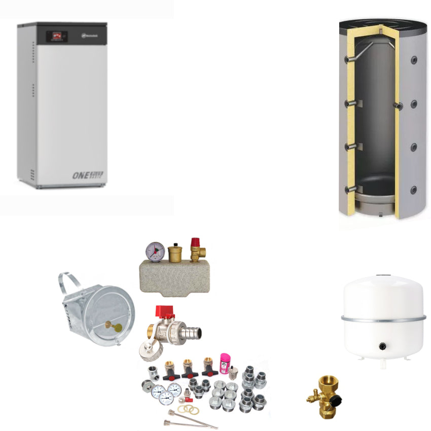 HT Heiztechnik Pelletkessel | One Plus Basic 8 | 8 kW | Komplettset 2 | Klimaworld