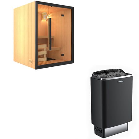 Sentiotec Sauna Set Onni mit Saunaofen 100 inkl. Steuerung | klimaworld.com 