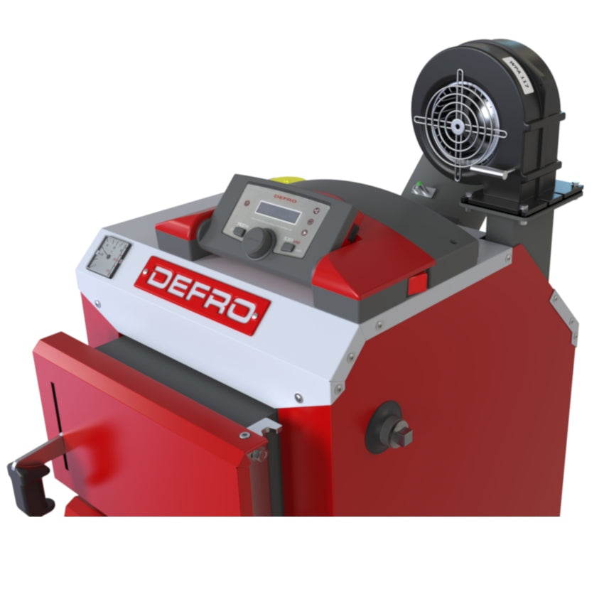 Defro Festbrennstoffkessel Optima Komfort 3,9 kW, Ansicht von oben | klimaworld.com