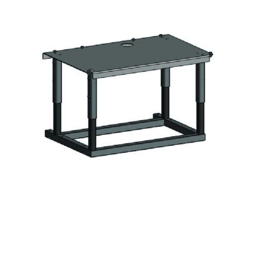 Montagegestell für Installation als geschlossener Feuerraum