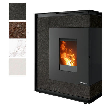 Oranier Pelletofen Boreas Aqua Farbwahl | klimaworld.com