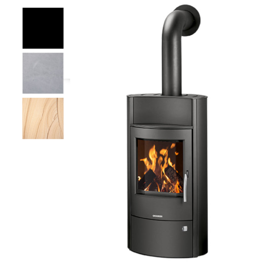 Oranier Kaminofen Pori Aqua 2 Stahl Schwarz, Farbwahl | klimaworld.com