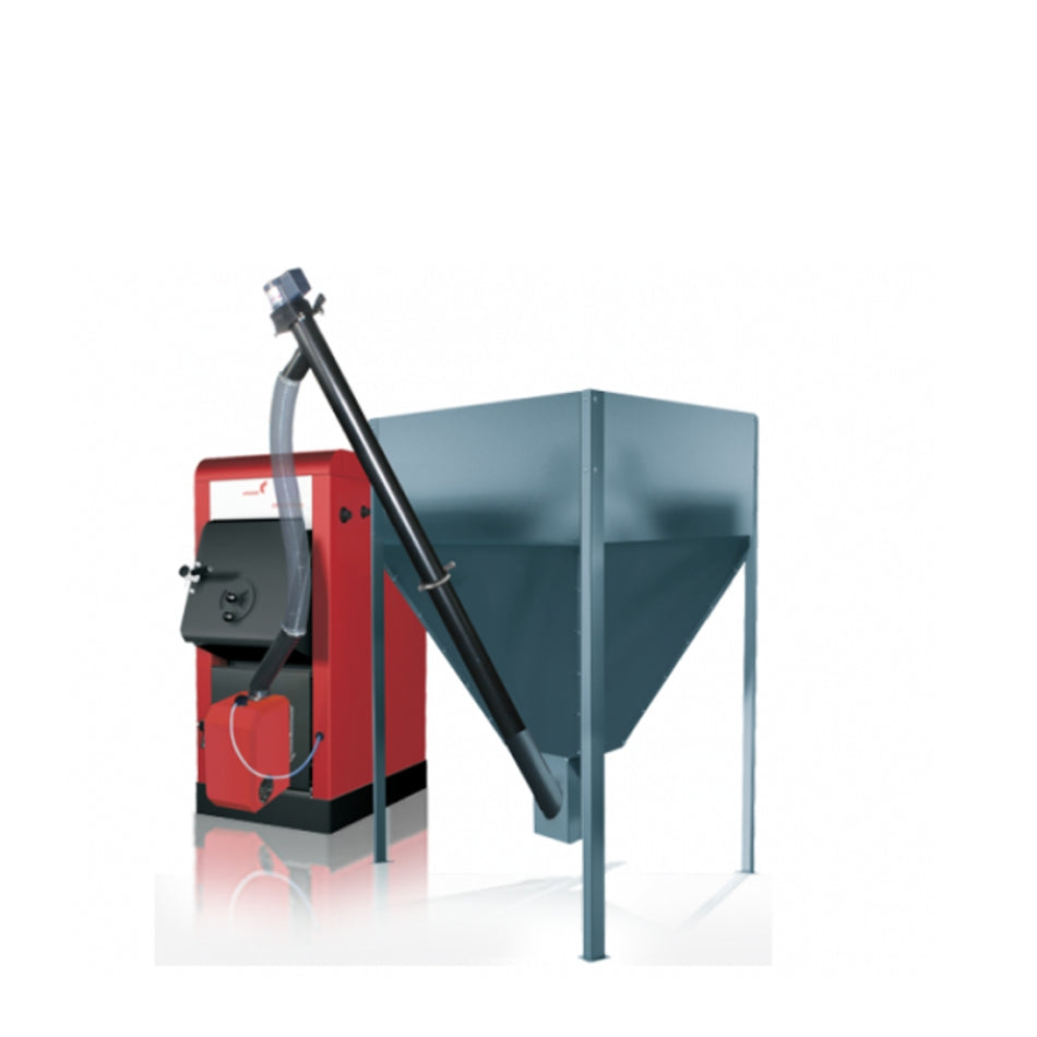 Pelletkessel Orligno 100 mit Pelletbrenner 24 kW