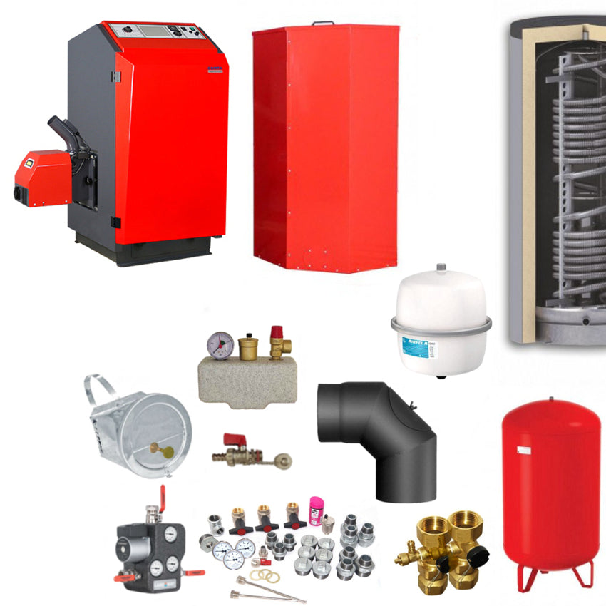 Atmos Pelletkessel P21 inkl. Brenner+Förderschnecke Komplettset 4 | klimaworld.com