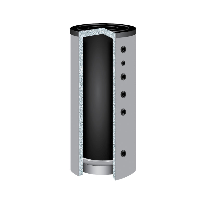 TWL | Pufferspeicher P 800 Heizungswasser | ohne Wärmetauscher | Querschnitt | 180°