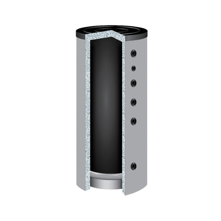 TWL | Pufferspeicher 1079 für Heizungswasser | ohne Wärmetauscher | 180° | Querschnitt