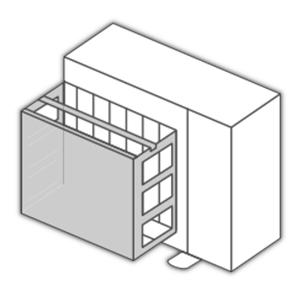 MITSUBISHI | Windschutzblende für Außengeräte | PAC-SH63AG-E | Anbauansicht