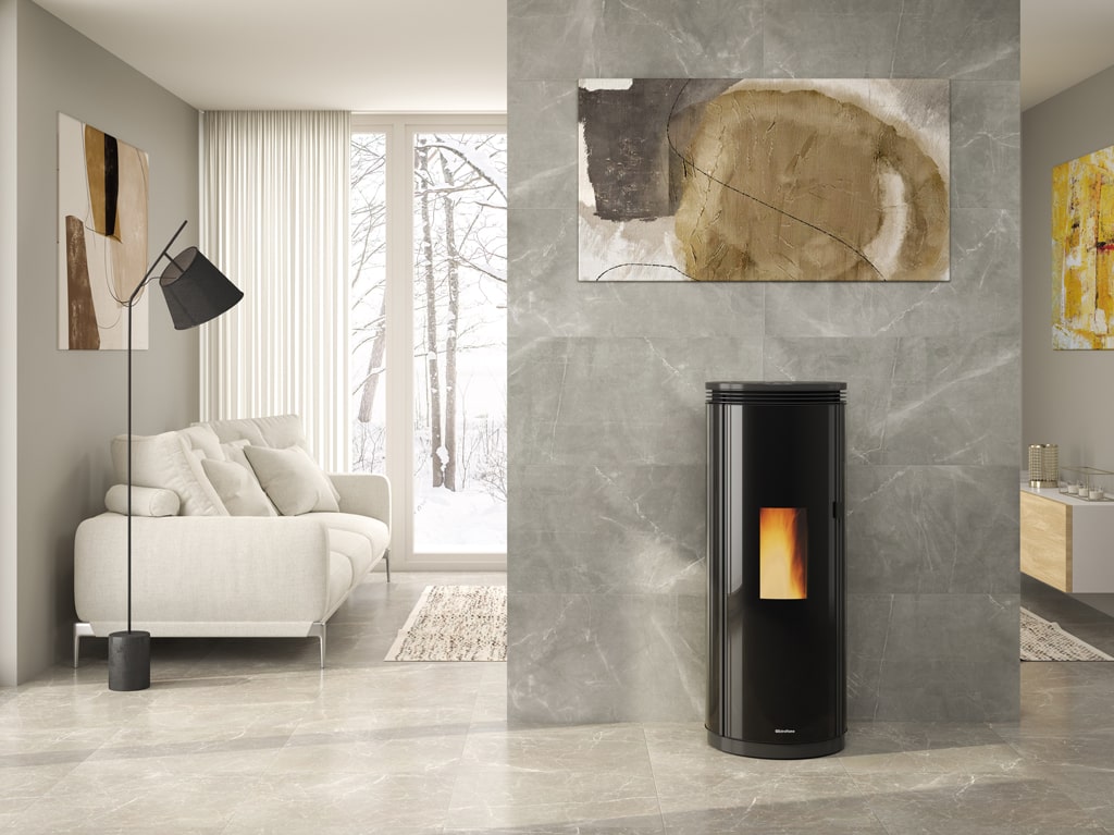 Extraflame Pelletofen Pamela Crystal BS Ambientebild