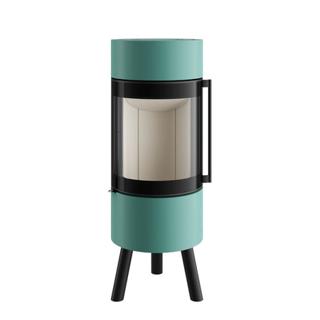 Spartherm Kaminofen Passo XS tripod |Türkis 5,9 kW