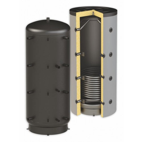 Beispiel mit Isolierung - ThermoFlux Pufferspeicher PBM-R 1000 | ohne Isolierung | 1 WT | www.klimaworld.com