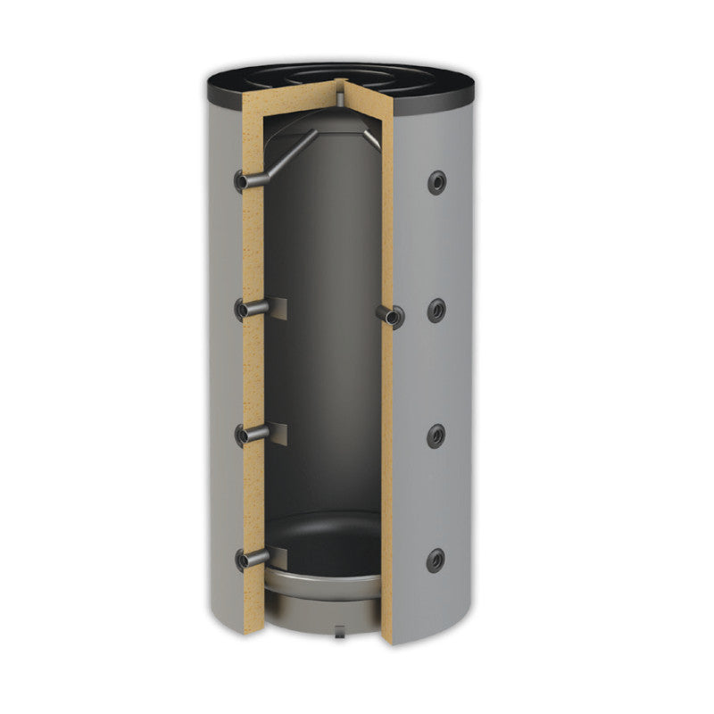 Ansicht Querschnitt mit Isolierung - ThermoFlux Pufferspeicher PBM 800 | für Heizungswasser | ohne WT